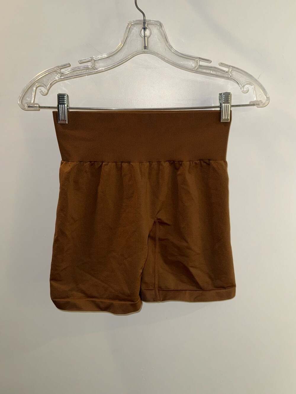 NVGTN Seamless High-Waisted Biker Shorts Brown